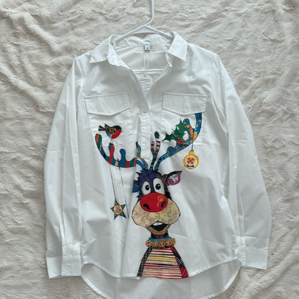 Christmas blouse, new with tags.